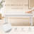 47.2“ Solid Rubber Wood Dining Bench Entryway Bench Rustic Table Seating-1385691828
