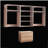 Devi Oak Wall Mounted Wood Closet System