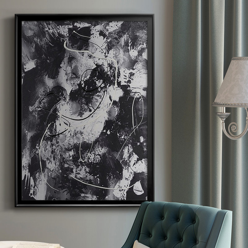 «Radical Mix I», reproduction encadrée de qualité supérieure, prête à être accrochée, H 30,5 po x l 22,5 po x P 1 po, Noir