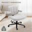 Chaise de bureau à domicile, chaise de bureau pivotante en tissu Criss Cross avec roulette, chaise d'ordinateur à hauteur réglable pour le travail d'étude (gris)-873329004