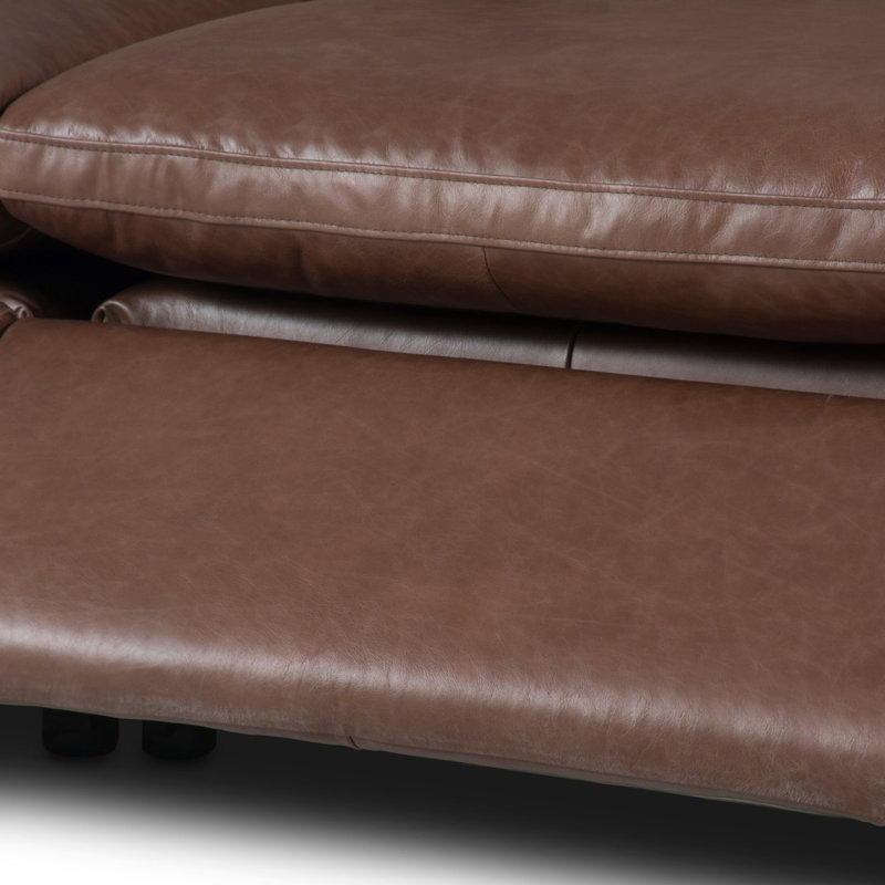 Tillery Power Reclining Sofa, Sonoma Coco Genuine Leather