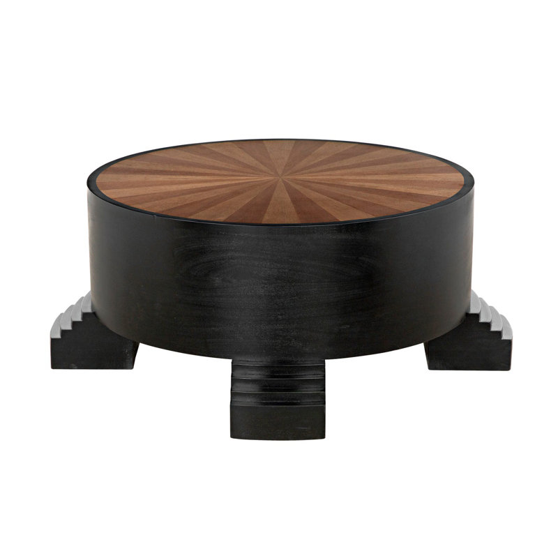Tambour Solid Wood Coffee Table