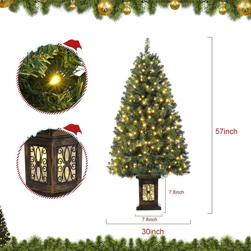 54' H Lighted Artificial Christmas Tree