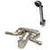 RV/Motorhome Two Handle Non-Metallic Tub Shower Diverter with Matching Hand Held Shower Set