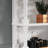 3-Tier Display Cabinet with LED Lights and Storage Drawers