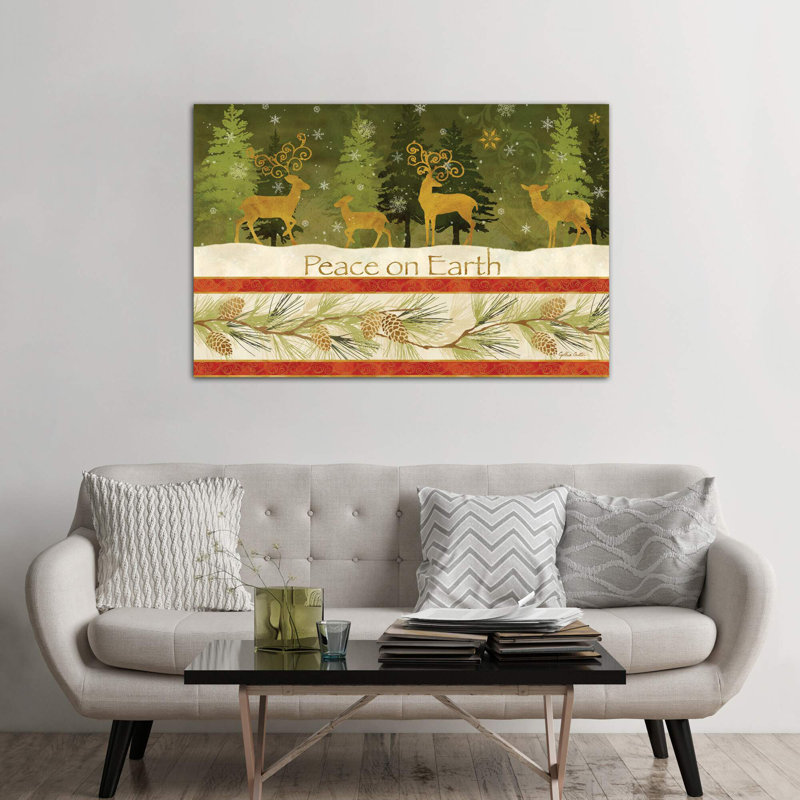 Peace On Earth by Cynthia Coulter - Print on Canvas, Wrapped Canvas, 66.04 cm H x 45.72 cm W x 1.91 cm D