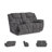 Foreside Reclining Loveseat With Console