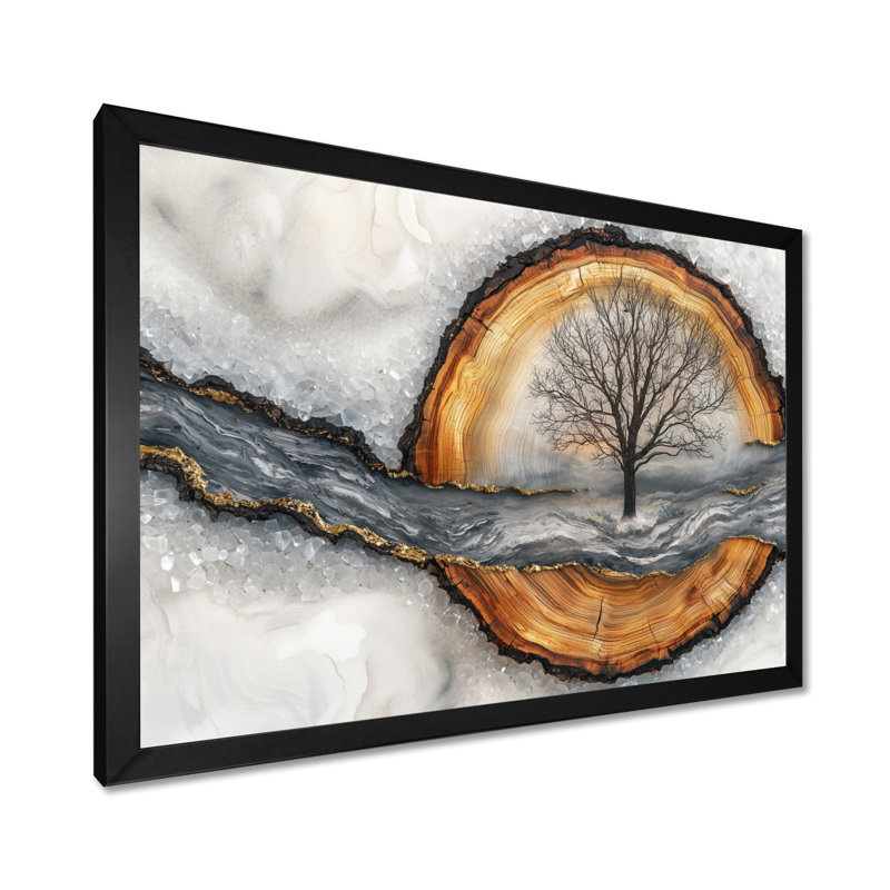 Gibout II - Landscapes Wall Art, Reproduction encadrée d'une seule photo, Noir, noir, noir, noir, H 12 po x l 20 po