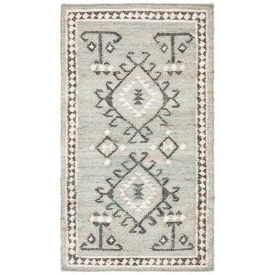 Tapis en jute tissé à plat Gilreath