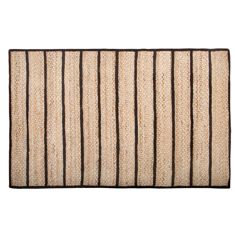 Appalachia Striped Jute / Sisal Area Rug, Rectangle 140 x 200cm