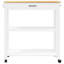 Chariot de cuisine en bois massif vidaXL 33,1 po x 15,7 po x 34,8 po vidaXL-2000608497