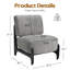 Chaise d'appoint moderne avec base en bois massif-1039859364