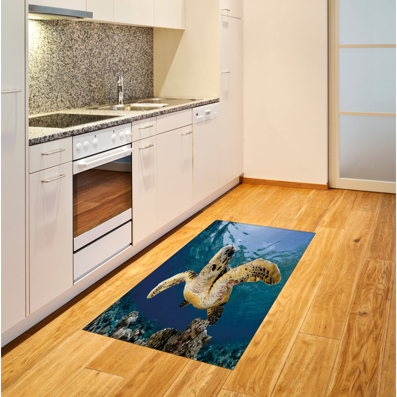 Ocean High Density Long Fiber Poly Threads Decorative Area Rug Carpet, Rectangle 2'7" x 5'