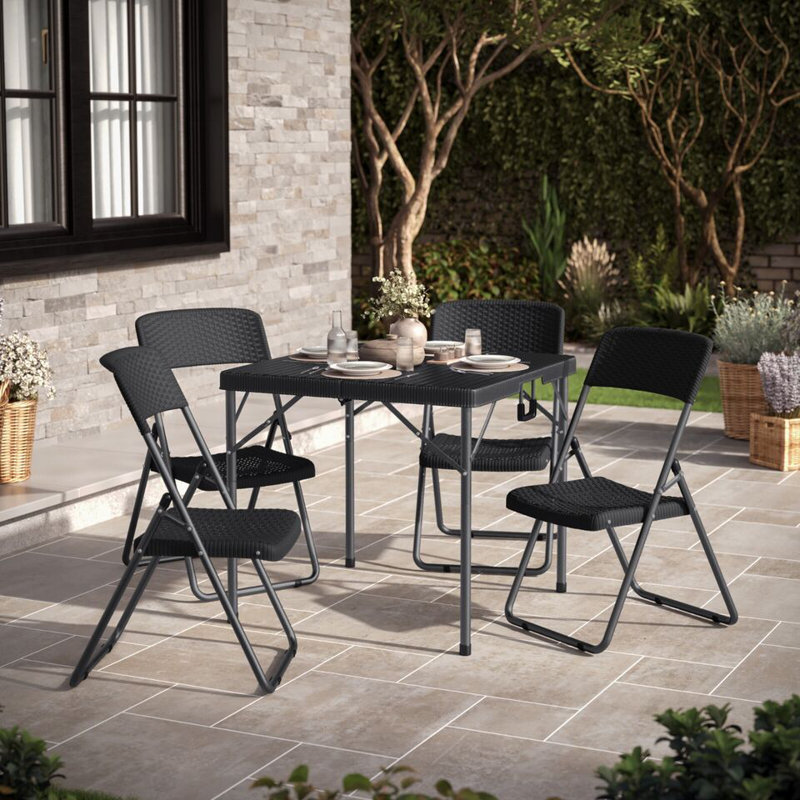Rakya 4 - Person Patio Dining Set with Square Table