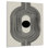 Vortex rétro noir et beige - décoration murale abstraite de style Mid-Century en métal, impression éclectique moderne sur métal