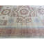 Tapis ivoire en laine noué à la main de conception unique 8 pi 10 po x 11 pi 9 po Mahvish