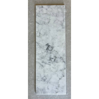 Carrara 6x18 Honed Marble Subway Tile