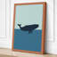 Whale in Open Water Minimalist - Wrapped Canvas-800362795-800362787