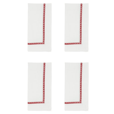 Mayer Collection Polyester Embroidered Square Napkin