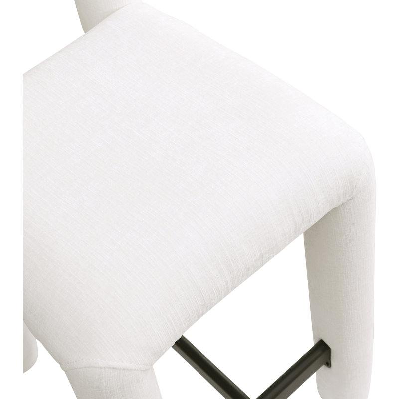 Amari Stool, Chenille Fabric, Cream