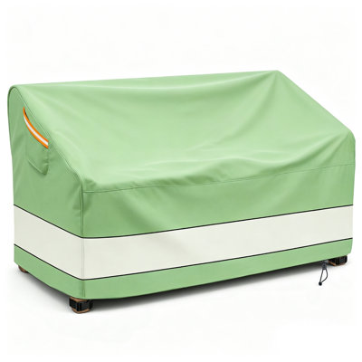 Patio Furniture Cover,Loveseat Sofa Cover,Heavy Duty Windproof and Waterproof for All-Weather Protection,90Wx 40Dx 36H inch, Beige Green