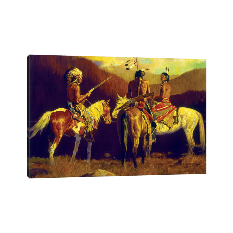 Warrior's Autumn By David Mann - Wrapped Canvas Painting by David Mann - Wrapped Canvas Painting