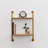 Emery Wood & Metal 2 Tier Wall Shelf-367769237-365553649