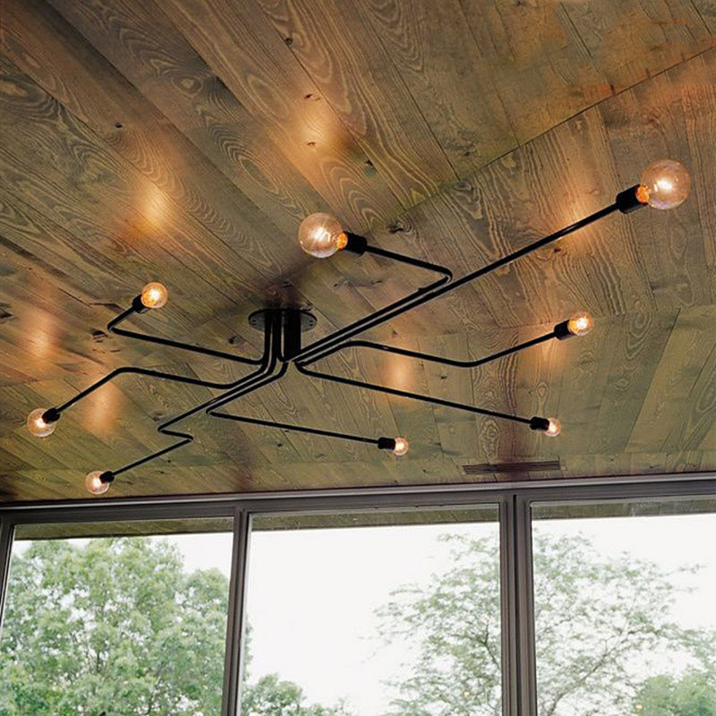 Plafonnier semi-encastré industriel Sputnik 44 po