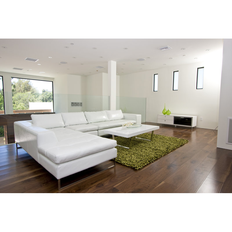 Meuble télé pour téléviseur de 65 po ou moins Pangea Home Fred, Blanc