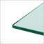 Table basse rectangulaire moderne en verre avec rangement double couche, transparente et polyvalente pour la maison et le bureau