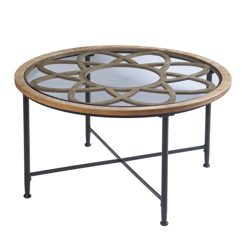 Antoneisha Glass Top Coffee Table