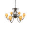 Lustre empire 6 lumières à abat-jour Lincolndale