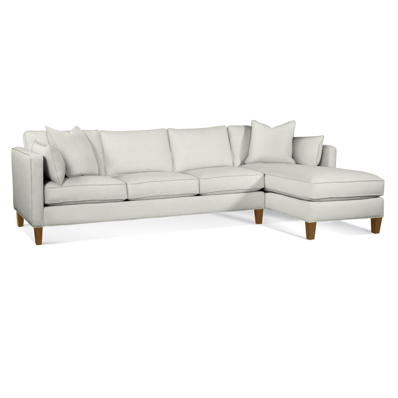 Canapé modulaire Lenox, Bleu géométrique, Orienté à droite, La Havane