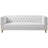 Michelle 90" Faux Leather Square Arm Sofa
