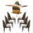 6 - Person Pedestal Dining Set-98197969