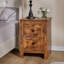 Ensemble de chambre à coucher complète rustique et de ferme 3 pièces Tryston, brun-118138202-118138204