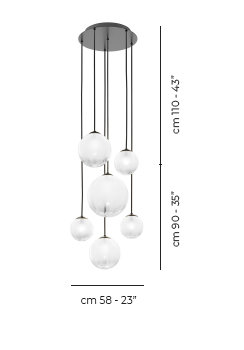 Puppet 6 - Light Pendant, White, Matte Black