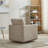 Wide Upholstered Swivel Armchair-62141720