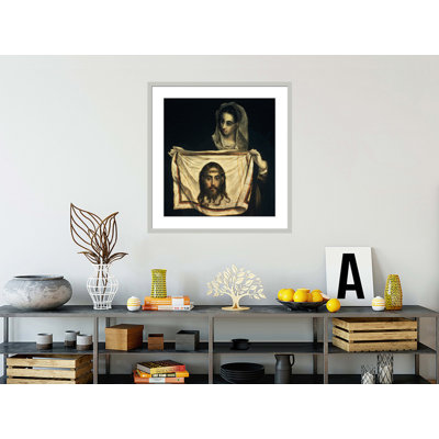 St.Veronica with the Holy Shroud by El Greco -Framed Giclee Print