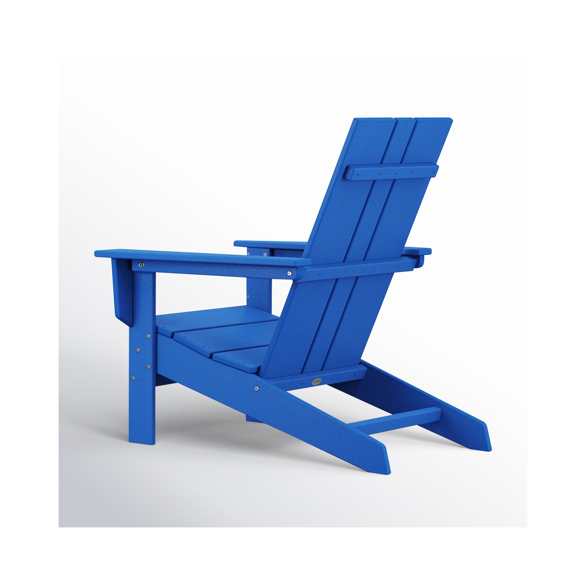 POLYWOOD x AllModern Plastic Adirondack Chair, Pacific Blue