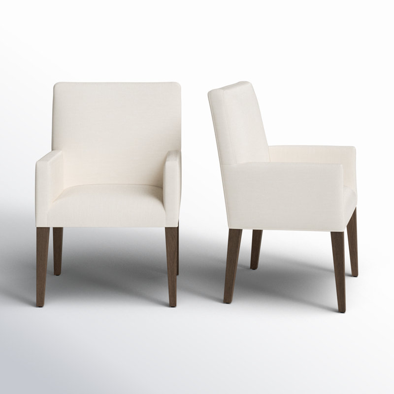 Meria 19.25'' H Linen Blend Upholstered Armchair