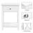 1 Drawer Bedside Table with X-Shape Frame-302951330