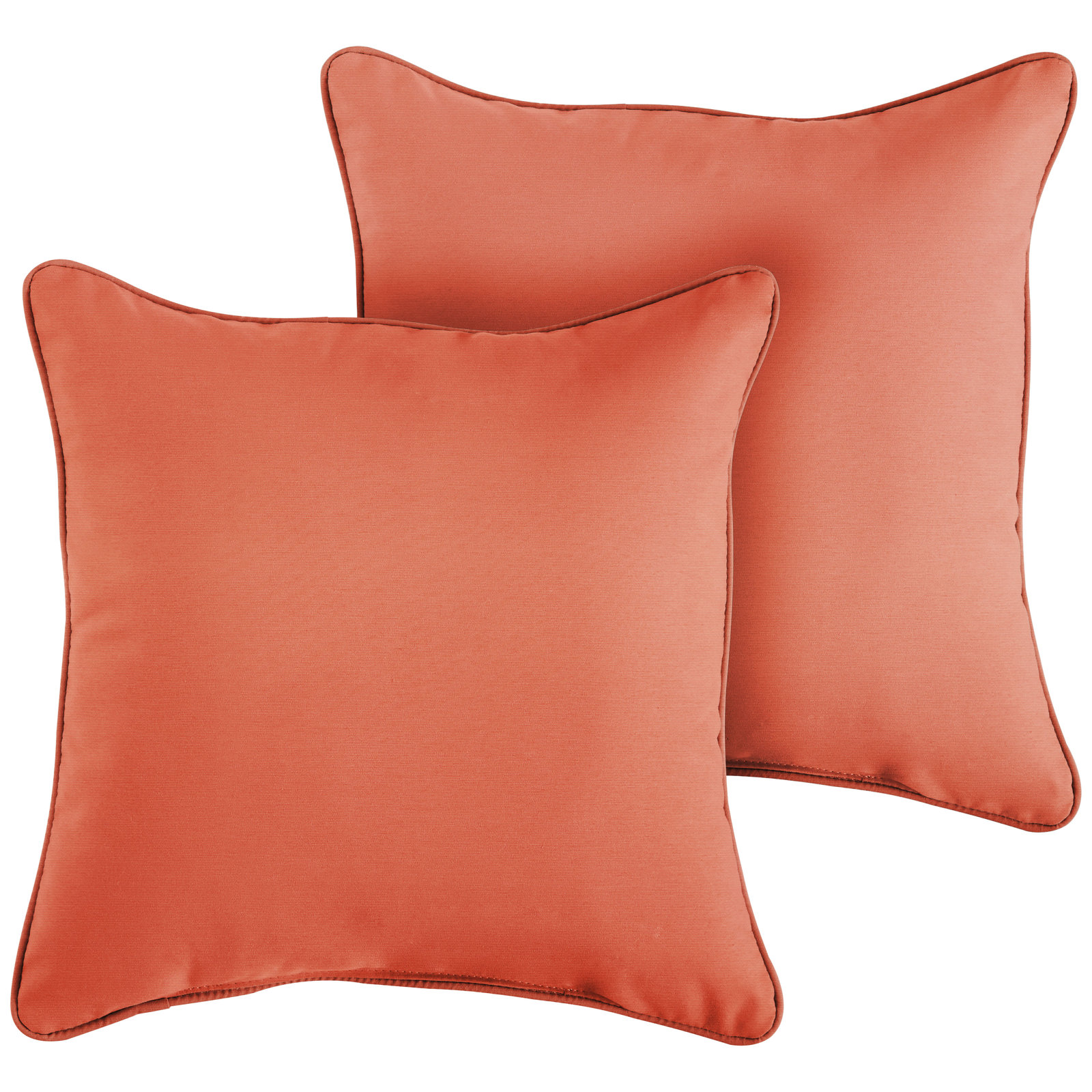 Erika Throw Pillow, 20"H x 20"W, Canvas Melon