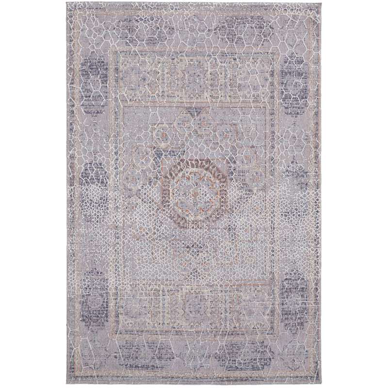 Tapis gris / ivoire Cainsville, Rectangle 12 pi x 15 pi