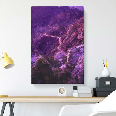 Road To Mount Lemmon In Arizona - Wrapped Canvas Print