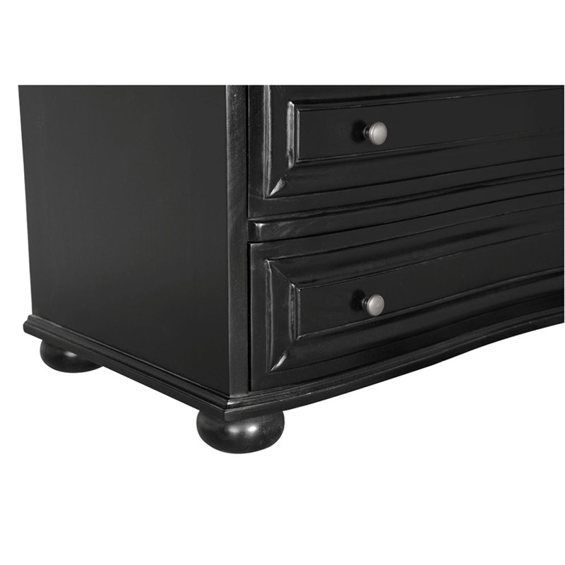 Lauren 3 - Drawer Dresser, Hand Rubbed Black