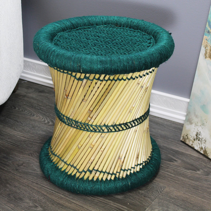 Tabouret d'appoint Barkhamsted Reed, Bleu sarcelle