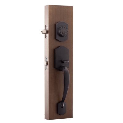 Heritage Handle With Lever And Deadbolt Entry Set