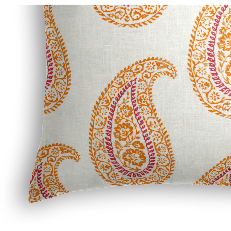 Mandha Linen Reversible Throw Pillow, 22" x 22"