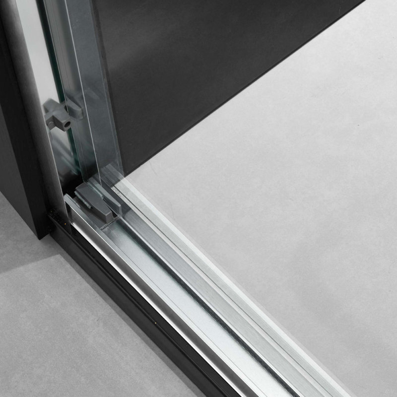 60'' W X 74'' H Door Sliding Frameless Shower Door With 6Mm Tempered Glass, Brushed Nickel